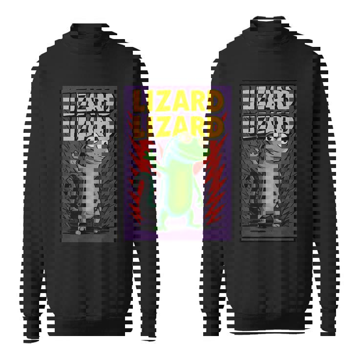 トカゲトカゲミームコミックポスター スウェットシャツ