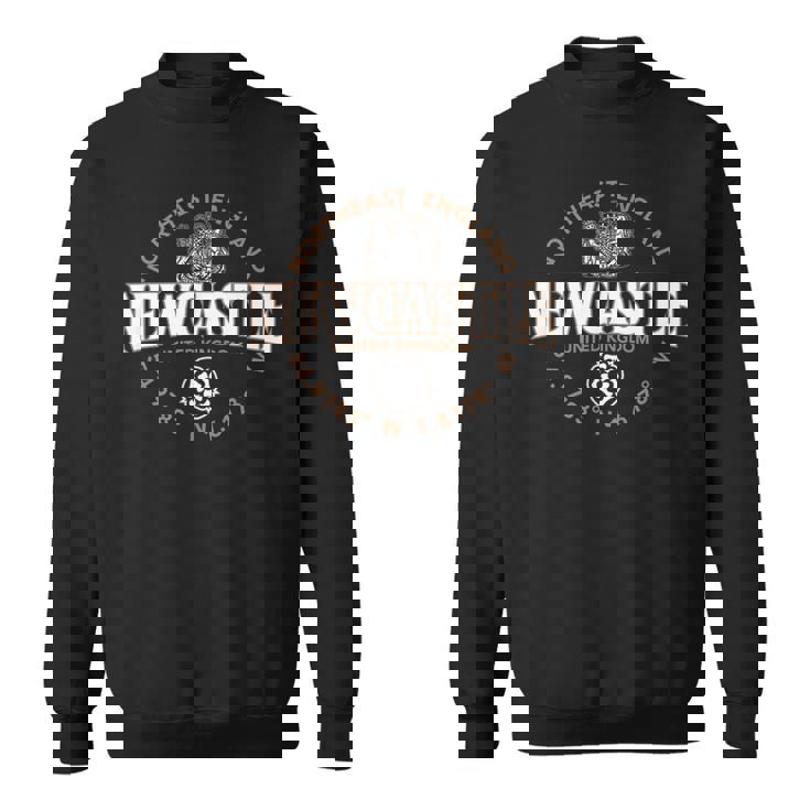 ニューカッスル北東部イングランド座標ラベル 2C スウェットシャツ