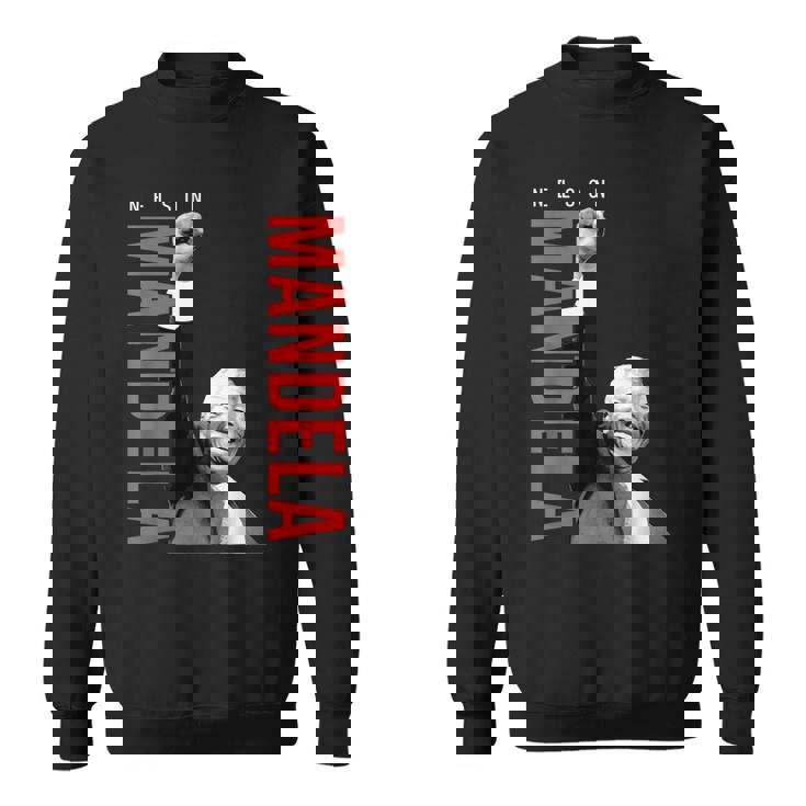 ネルソン・マンデラ 上げた 右手拳 食いしばり マンデラの日 スウェットシャツ