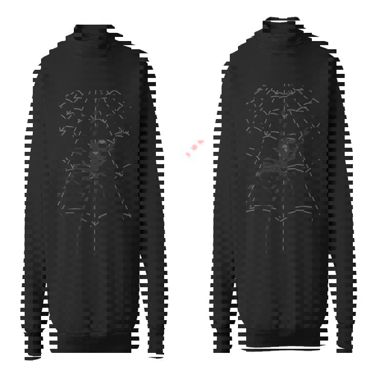 ハロウィン 怖い蜘蛛の巣 デッドリー スパイダーの巣 スウェットシャツ