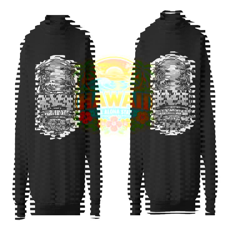 ハワイ アロハ州立大学 お土産 訪問者 記念品 ハワイアン 長袖tシャツ スウェットシャツ