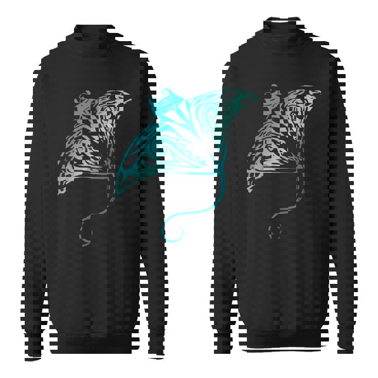 ハワイ トライバル マンタレイ ハワイアン シャツ サメの恋人 スウェットシャツ