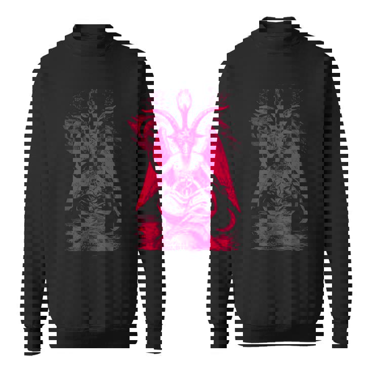 バフォメットオカルトヤギ悪魔崇拝サタンデーモン召喚 スウェットシャツ