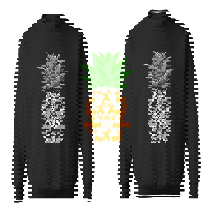 パイナップル コーギー パイナップル シェイプ コーギー愛好家 コーギースオーナーズ スウェットシャツ