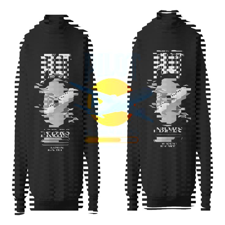 パイロット・イン・プログレス飛行機航空学校飛行機 スウェットシャツ