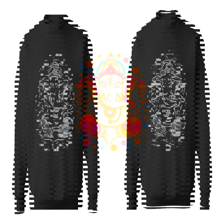 ヒンドゥー教 ガネーシャ プージャ 象 神 インド 瞑想 ヨガ ムルティ スウェットシャツ