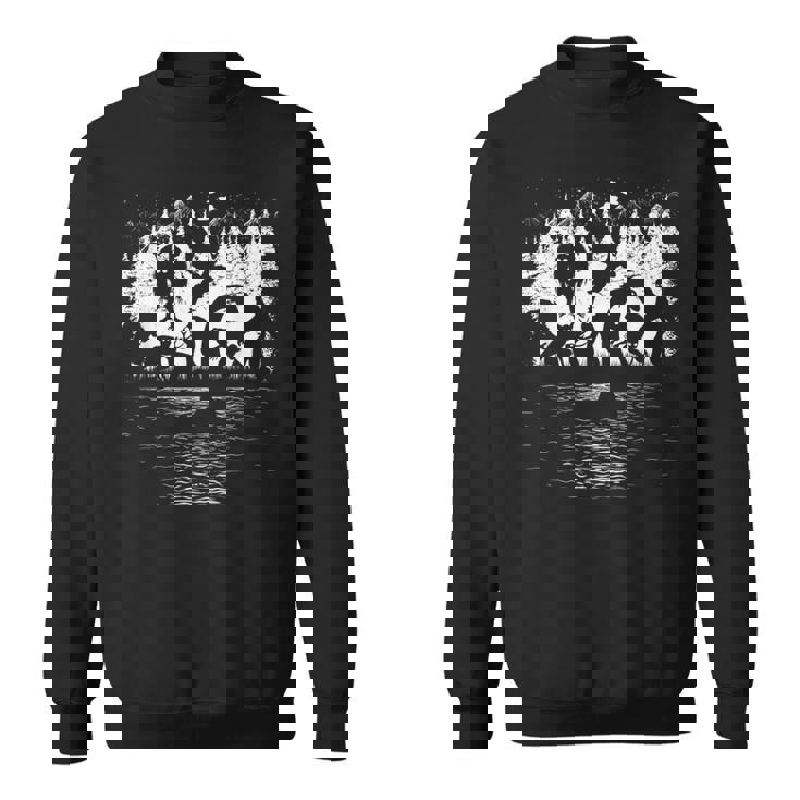 ビッグフット ネス湖 モンスター モスマン エイリアン その他 面白い クリプティッド スウェットシャツ