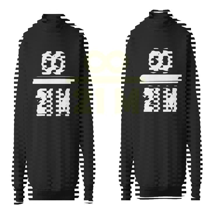 ビットコイン 2100万 マーケットキャップ 暗号通貨愛好家向け 長袖tシャツ スウェットシャツ