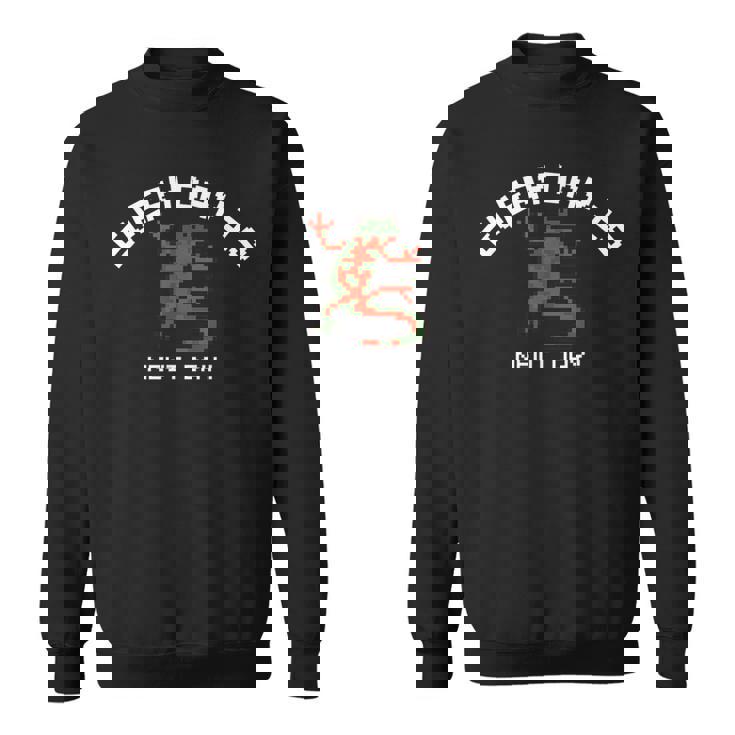 ピクセル アニマルズ アカハライモリ Japanese Fire Belly Newt 白フォント スウェットシャツ