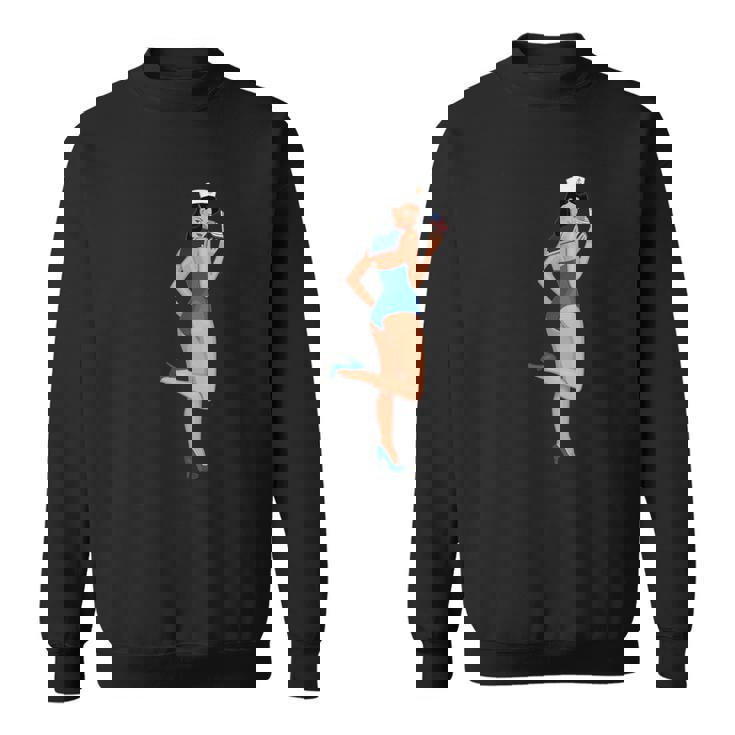 ピンナップガール セーラー アメリカ国旗 スウェットシャツ