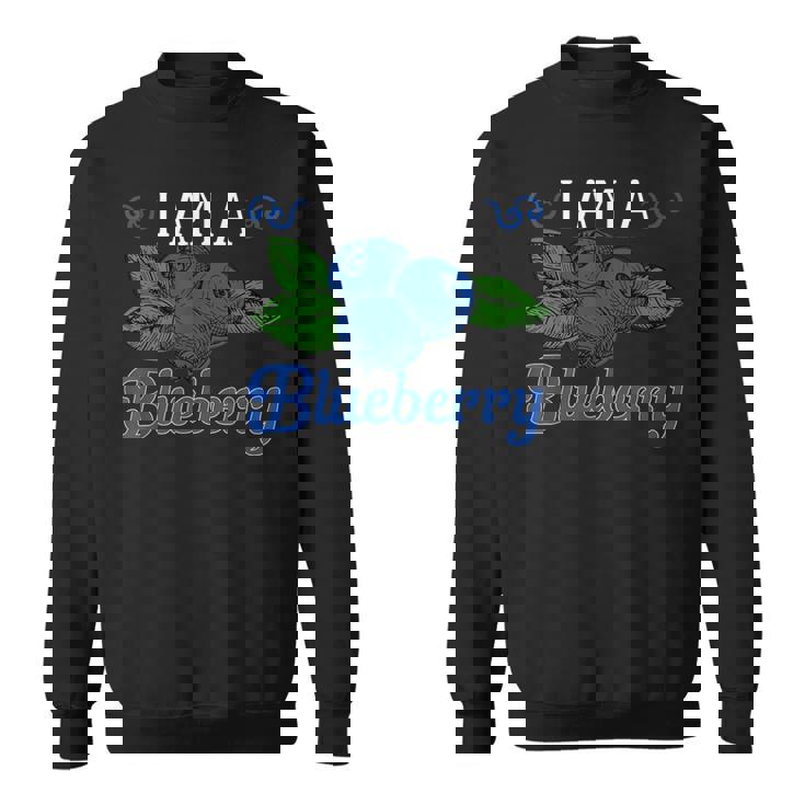 ブルーベリーフルーツ-アイ・アム・ア・ブルーベリー スウェットシャツ