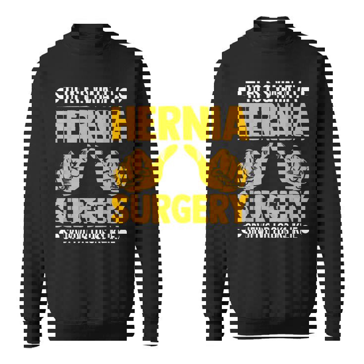 ヘルニア 手術 患者 回復 お見舞い 駄じゃれ スウェットシャツ