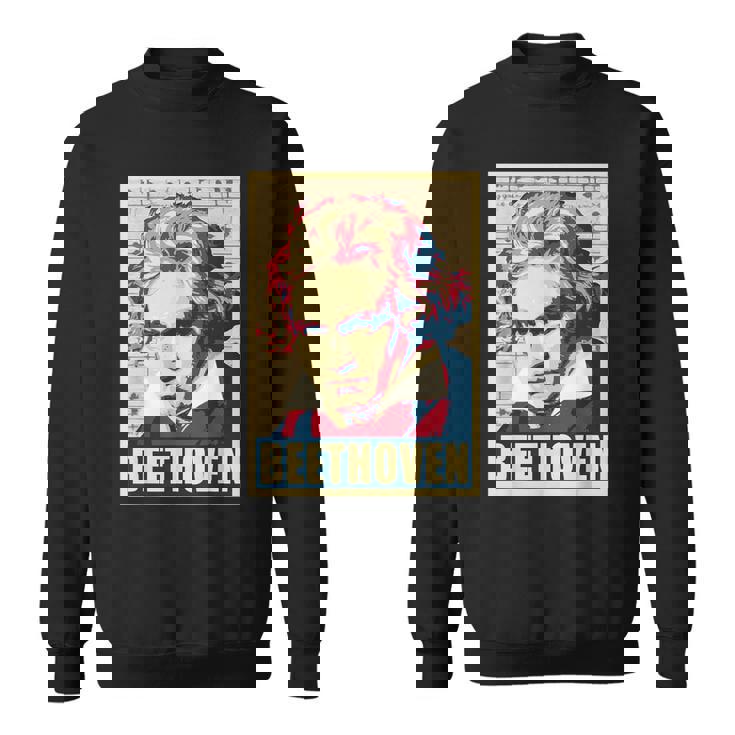 ベートーベン クラシカル音楽作曲家 レトロ スウェットシャツ