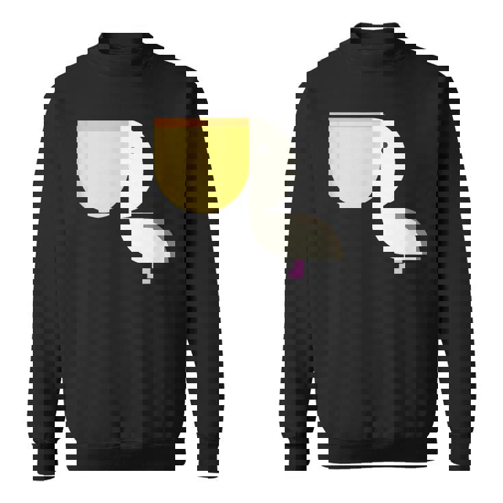 ペリカン アニマル イラスト ミニマル 図案 シンプル ユニセックス ギフト スウェットシャツ