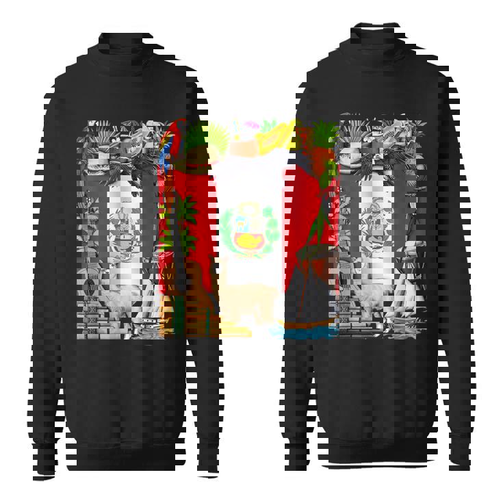 ペルー ペルー国旗 ペルーのルーツ ペルーの遺産 誇り高きペルー人 ペルーの誇り スウェットシャツ