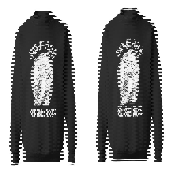 ホッキョクグマを救え 絶滅危惧種の北極動物 スウェットシャツ