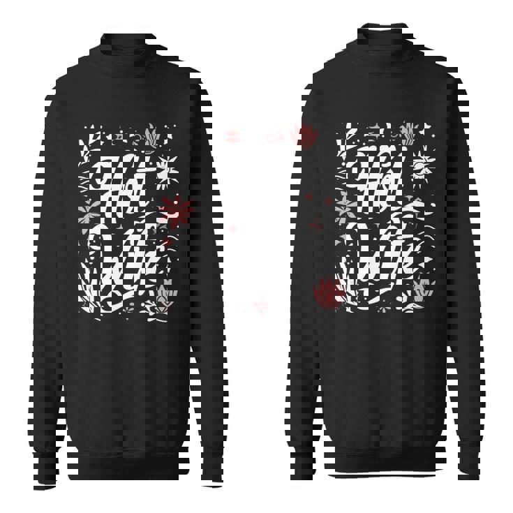 ホットワイフライフスタイルセクシーホットワイフ 長袖tシャツ スウェットシャツ