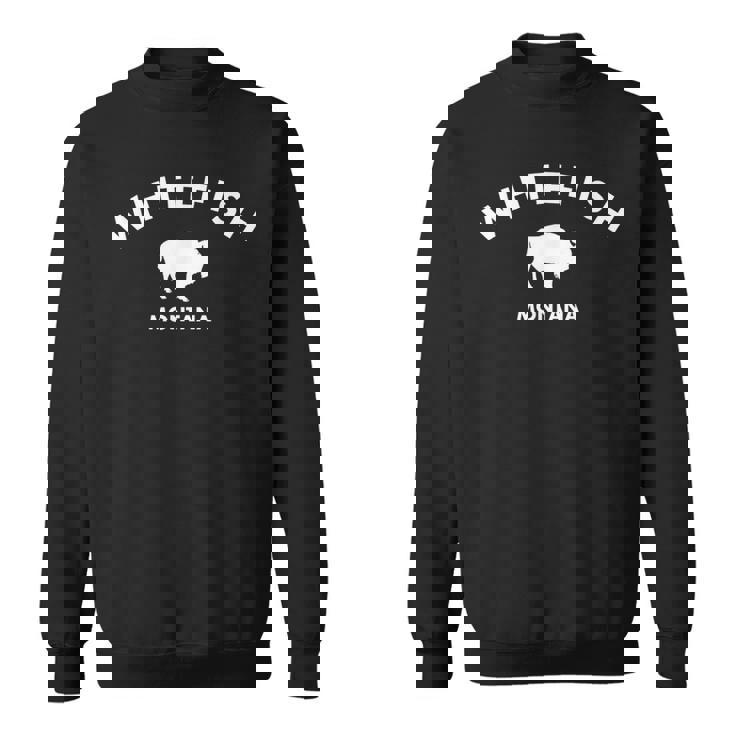 ホワイトフィッシュモンタナバッファロー-ビッグスカイカントリーバイソンアメリカ スウェットシャツ