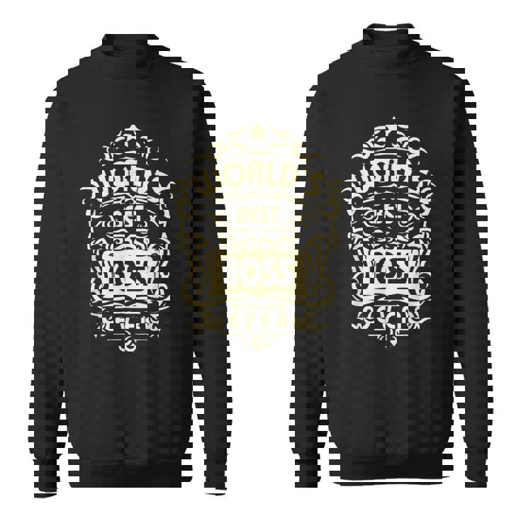 ボスの日 史上最高のボス 最高のボス スウェットシャツ