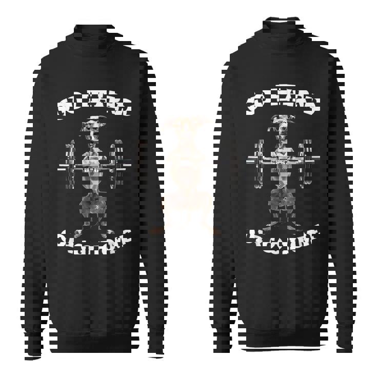 ポンピング ウェイトリフティング おもしろい イタリアングレイハウンド スウェットシャツ