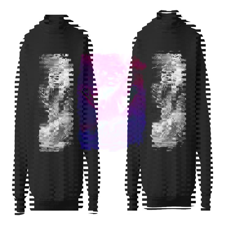 モンスター・クラーケン カワウソ神話 深海の生き物 スウェットシャツ