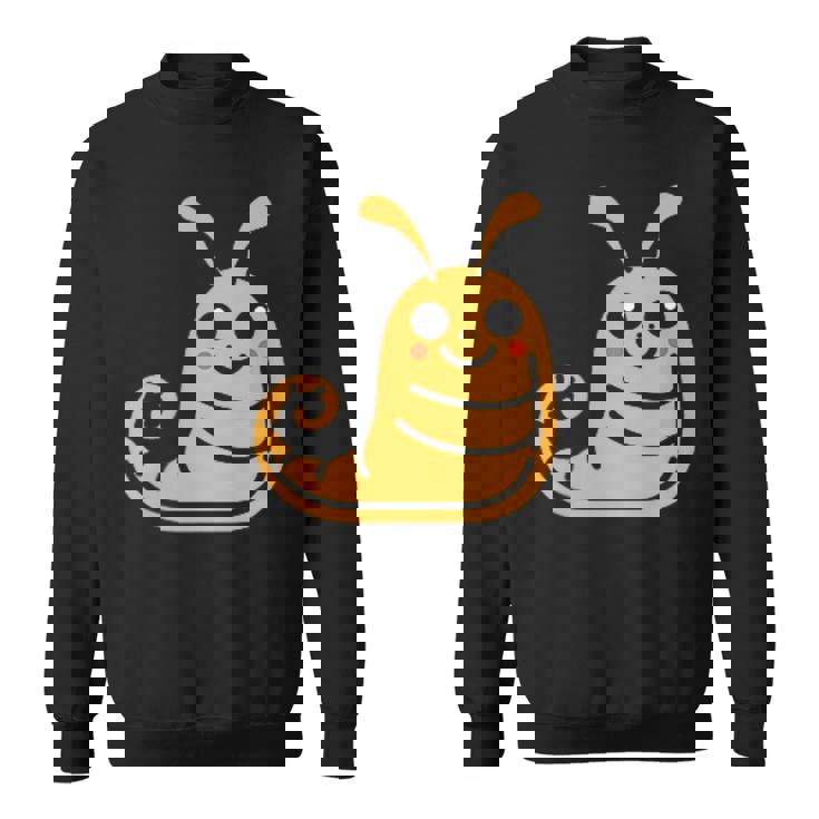 ユーモア ナメクジ 昆虫 かわいい ミニマリスト シンプル ナメクジ スウェットシャツ