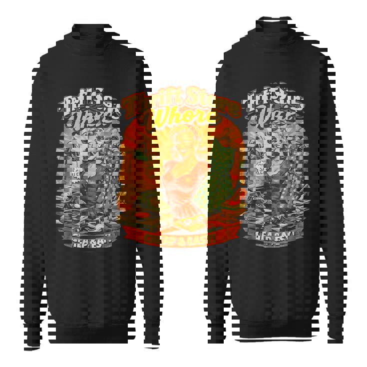 リサイクル ストア 売春婦 レトロ 笑顔 ショッピング ヴィンテージ スウェットシャツ