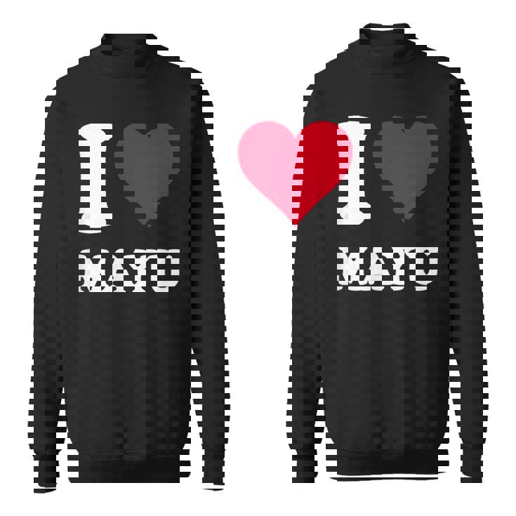 レッドハート I Love Mayu スウェットシャツ