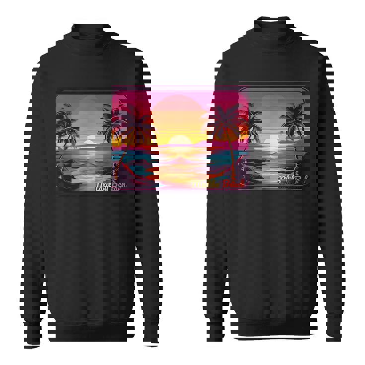 レトロ サンセット マリブビーチ スウェットシャツ