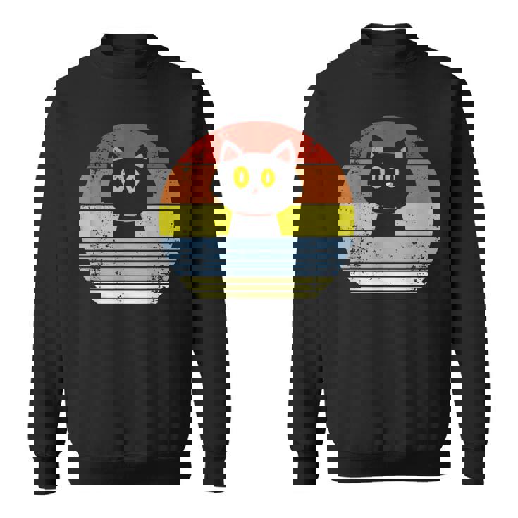 レトロ 猫 ヴィンテージ かわいい 子猫 ニャー キティ キティ スウェットシャツ