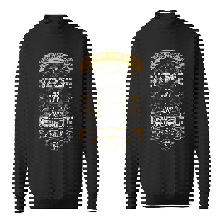 レトロな55歳の誕生日の伝説は1971年3月に誕生しました。 スウェットシャツ