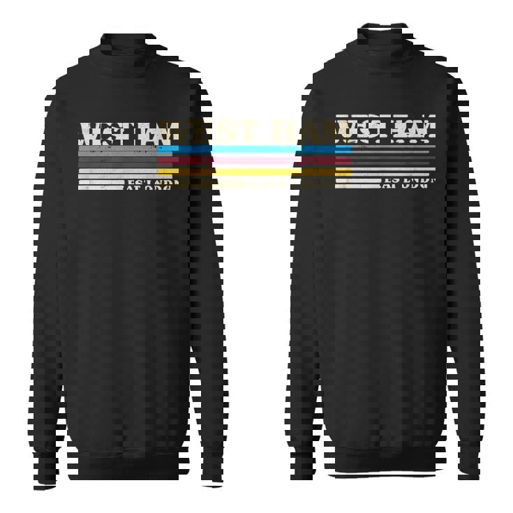 レトロストライプ ウエストハム スウェットシャツ