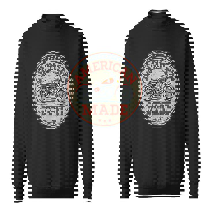 レトロヴィンテージガソリンスタンド アメリカ製 モーターバイクガレージ スウェットシャツ