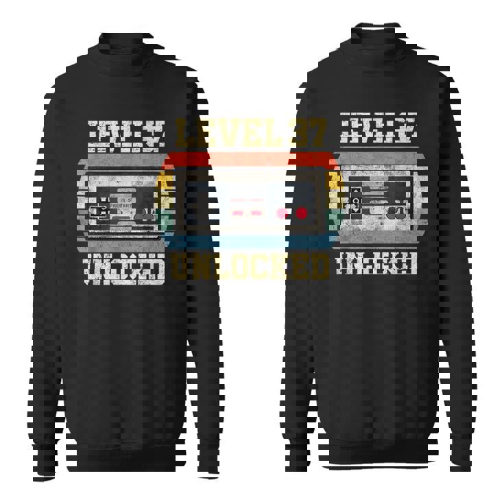 レベル 37 アンロック 37歳 ギフト 面白い ゲーマー 37歳の誕生日 スウェットシャツ