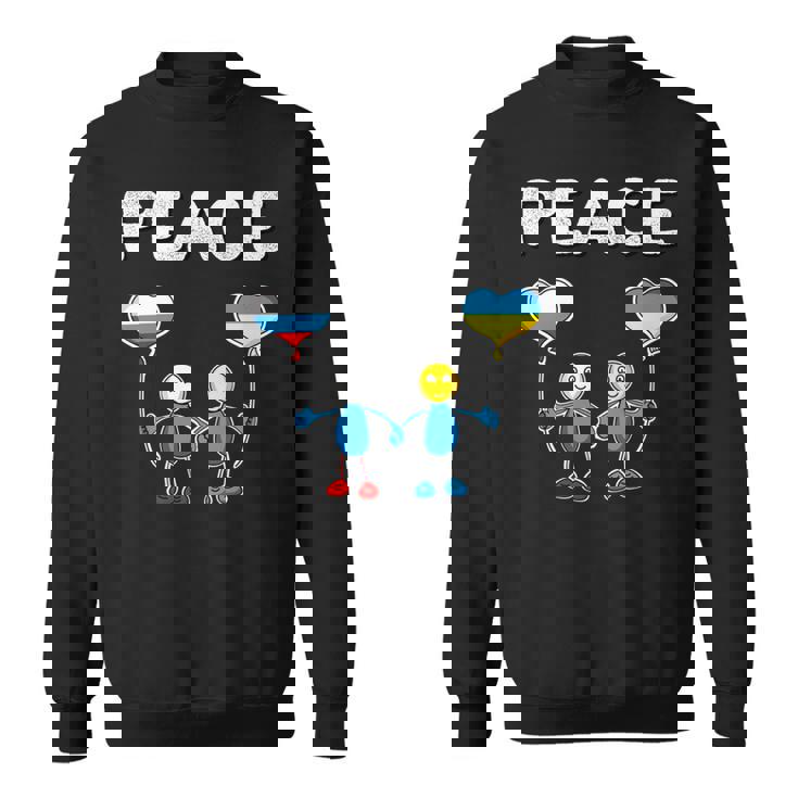 ロシアとウクライナの間の平和 長袖tシャツ スウェットシャツ