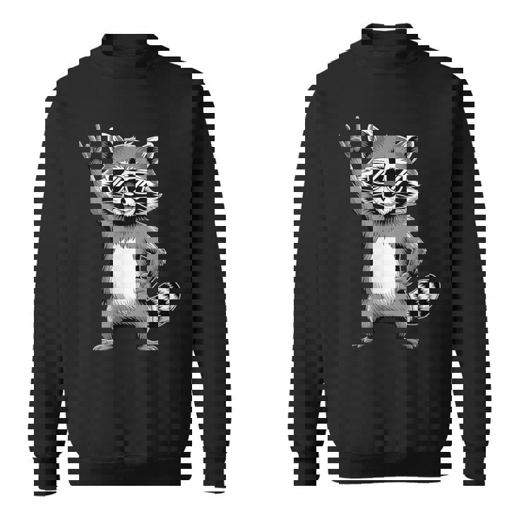 ロックンラスカルサングラスでクール スウェットシャツ