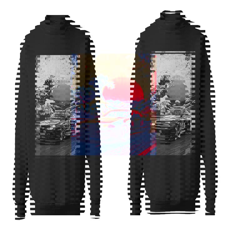 ヴィンテージ Jdm ドリフト レースカー 和波沖 神奈川 アート スウェットシャツ