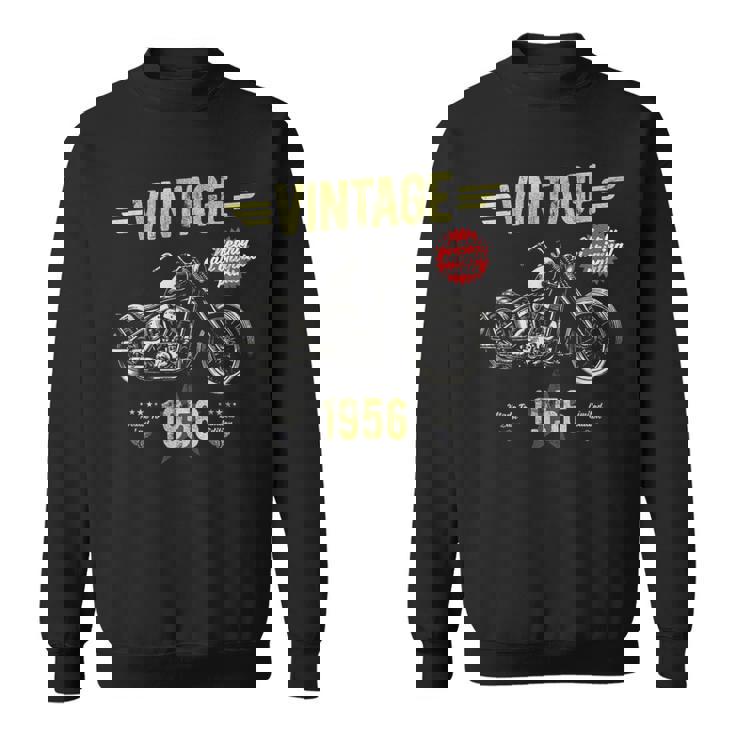 ヴィンテージ クラシック 誕生 1956 70歳の誕生日 レトロ バイク スウェットシャツ