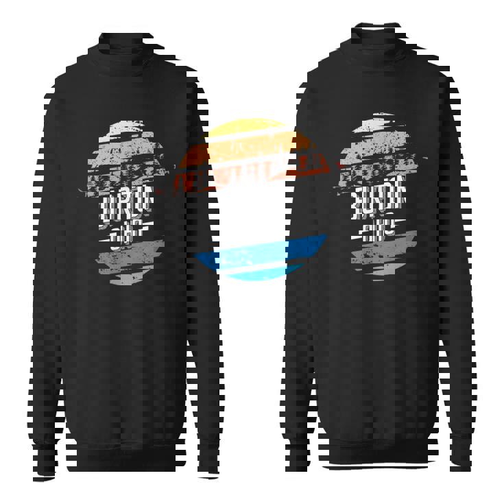 ヴィンテージ バートン オハイオ州サンセットお土産プリント スウェットシャツ