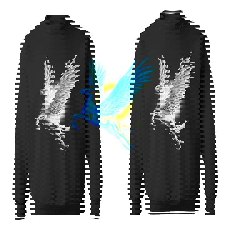 ヴィンテージ ペガサス 神話 ギリシャ空飛ぶ馬 神話 スウェットシャツ