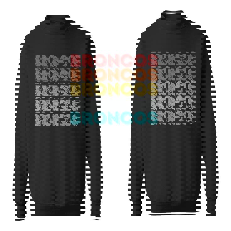 ヴィンテージ レトロ ブロンコス スウェットシャツ