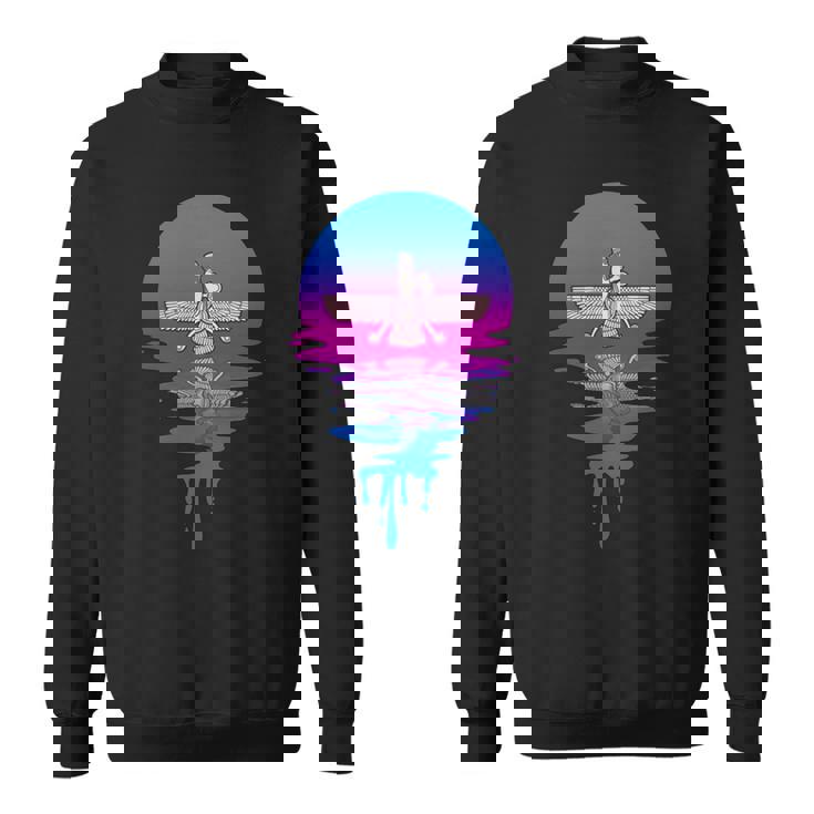 ヴィンテージ レトロ 夕日 アヌンナキ 長袖tシャツ スウェットシャツ