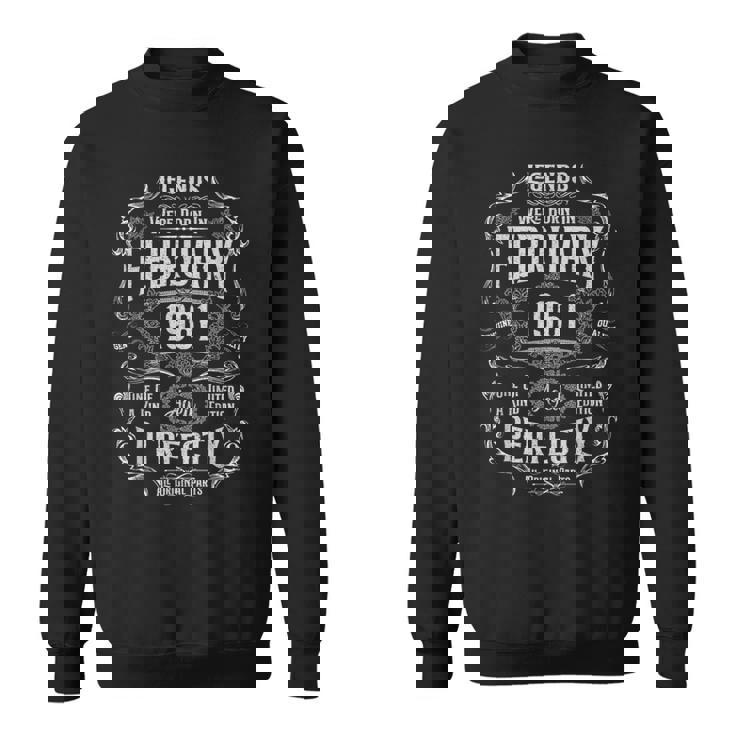 ヴィンテージ65歳の誕生日レジェンドは1961年2月に誕生しました。 スウェットシャツ