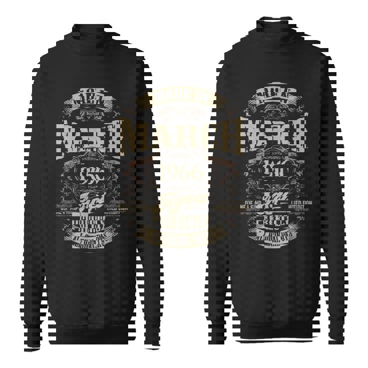 ヴィンテージ還暦伝説 1966年3月 60歳の贈り物 スウェットシャツ