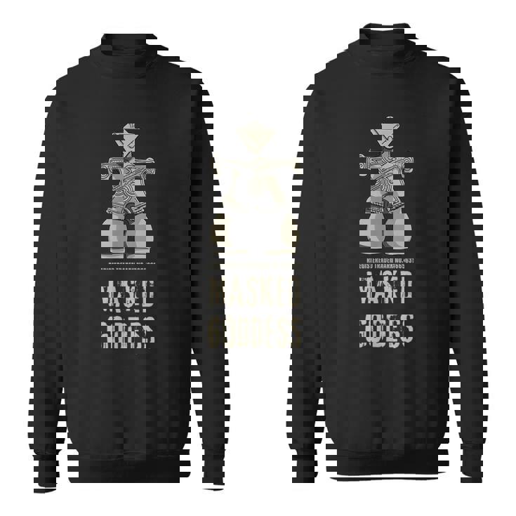 仮面の女神 機動戦士みたいな土偶 縄文 土偶 はにわ 考古学 茅野市 国宝土偶 スウェットシャツ