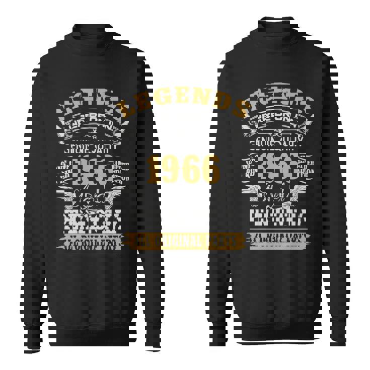 伝説は1966年にヴィンテージ60歳の誕生日に生まれました60歳 長袖tシャツ スウェットシャツ