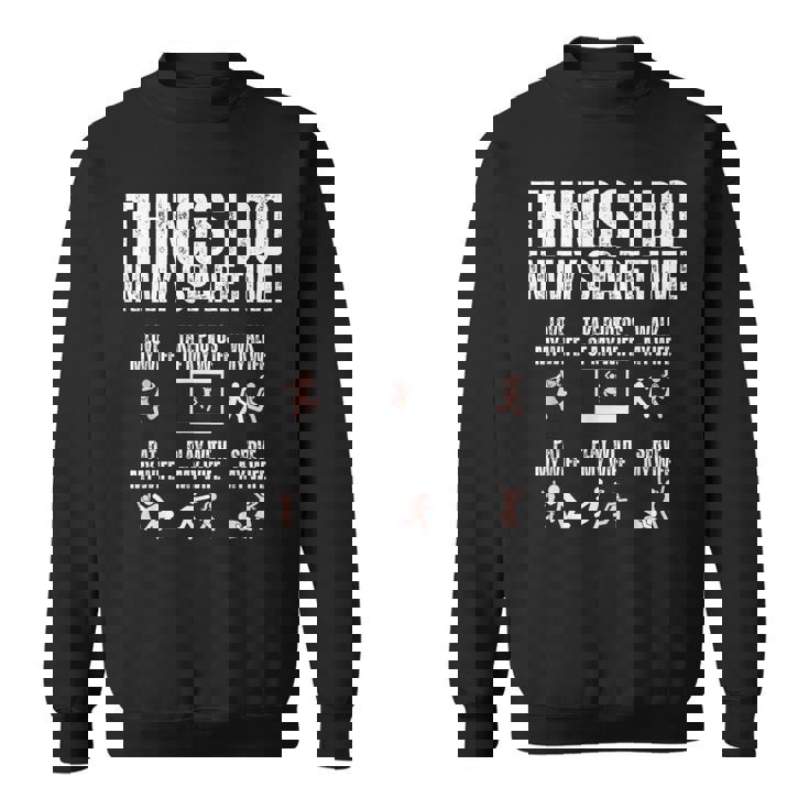 余暇にすること愛妻が大好き スウェットシャツ