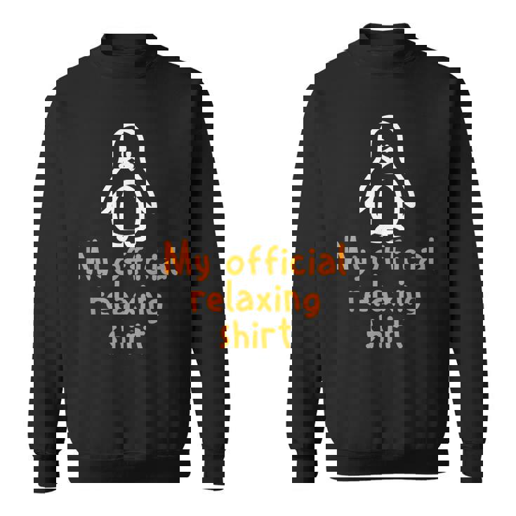 公式ペンギンリラックスタイムジョークミニマル癒し スウェットシャツ