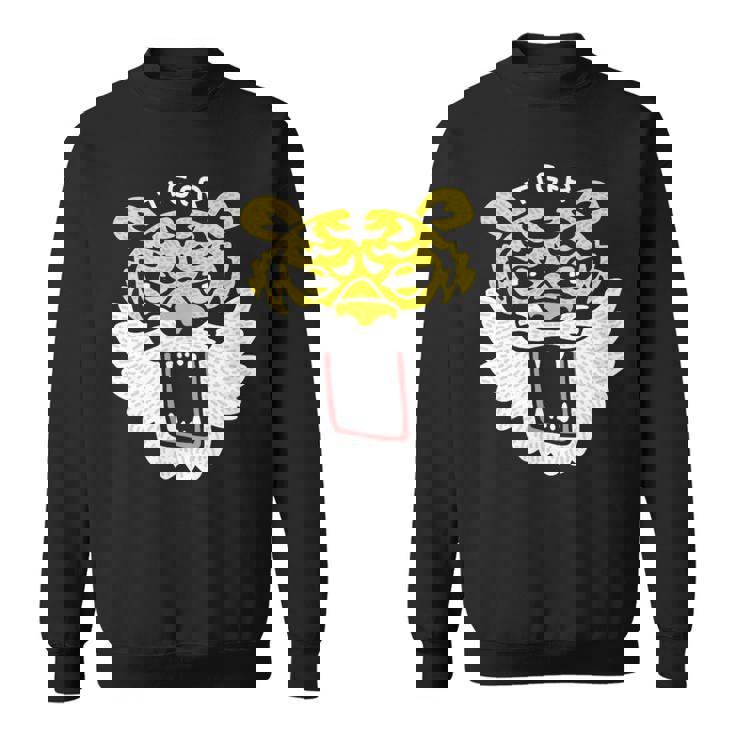 和風タイガーフェイス – ゆるかわ虎デザイン スウェットシャツ