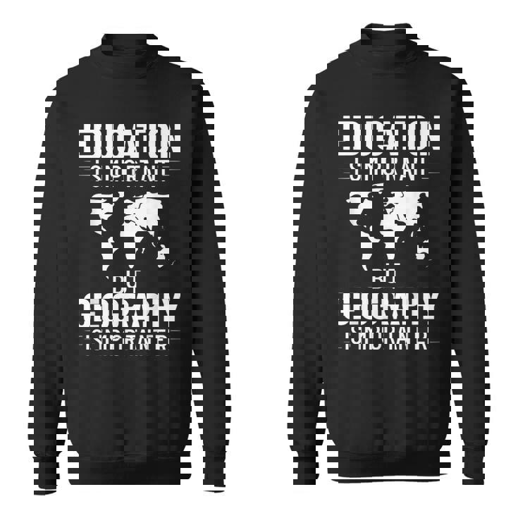 地理教師 地理学者 世界地図 学習史 スウェットシャツ